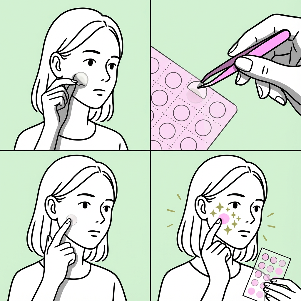 Wait for patch to turn opaque white then replace