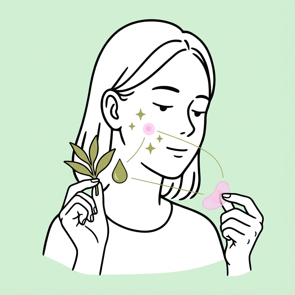 Hydrocolloid and tea tree oil soothe redness naturally